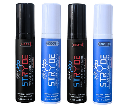 PEP+  STRYDE HEAT + COOL System — Super Travel Set (4 × 10mL)