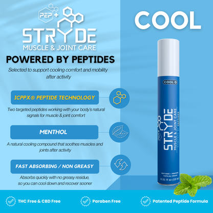 PEP+ STRYDE COOL Cream — Single 15mL Airless pump