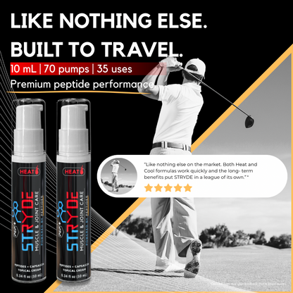 PEP+ STRYDE HEAT – 10mL Travel Pump (2-Pack)