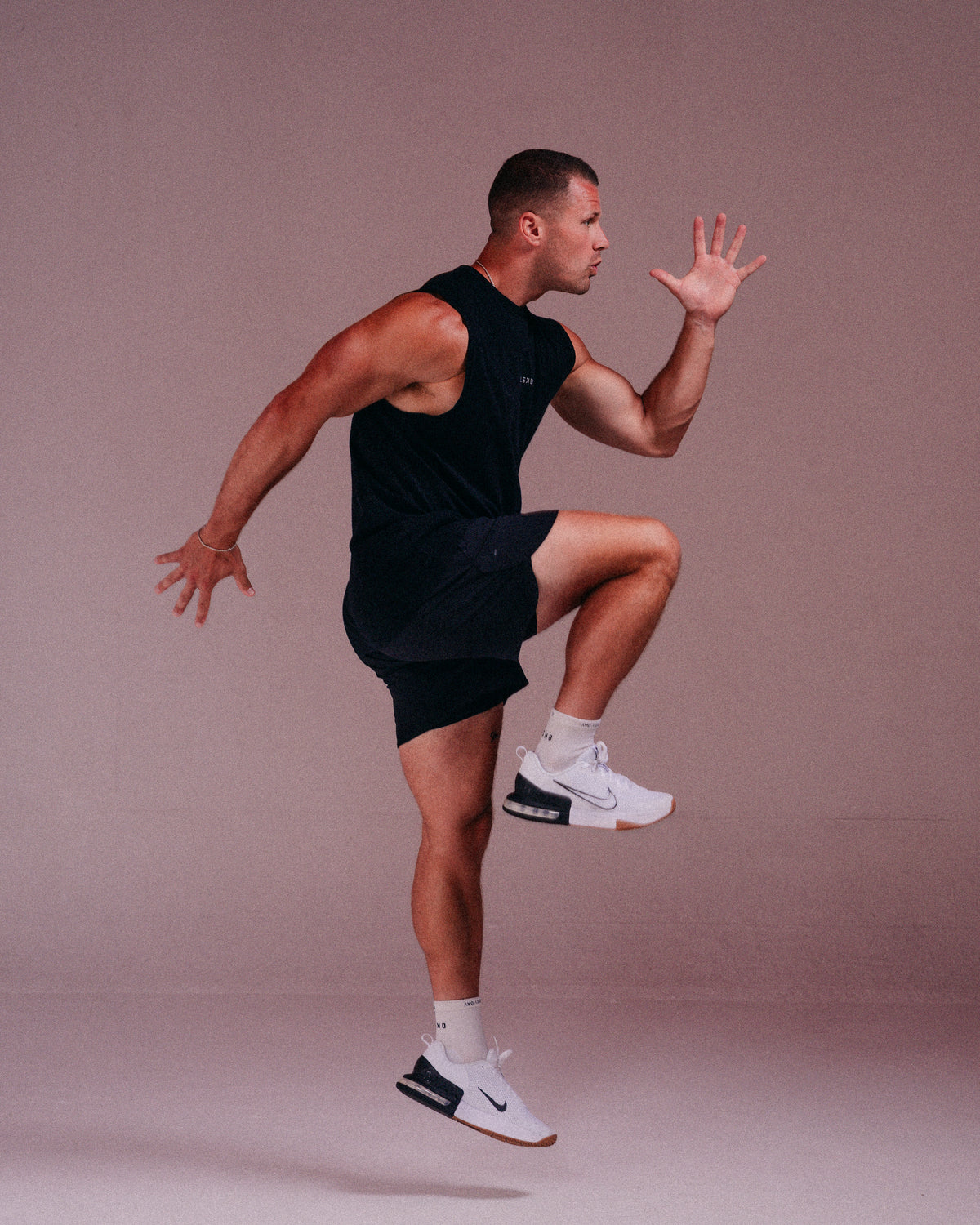 Athlete performing during a workout