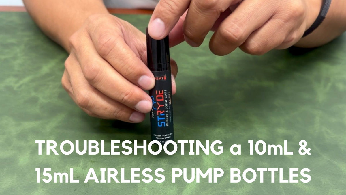 Troubleshooting 10ml and 15ml airless pump bottles